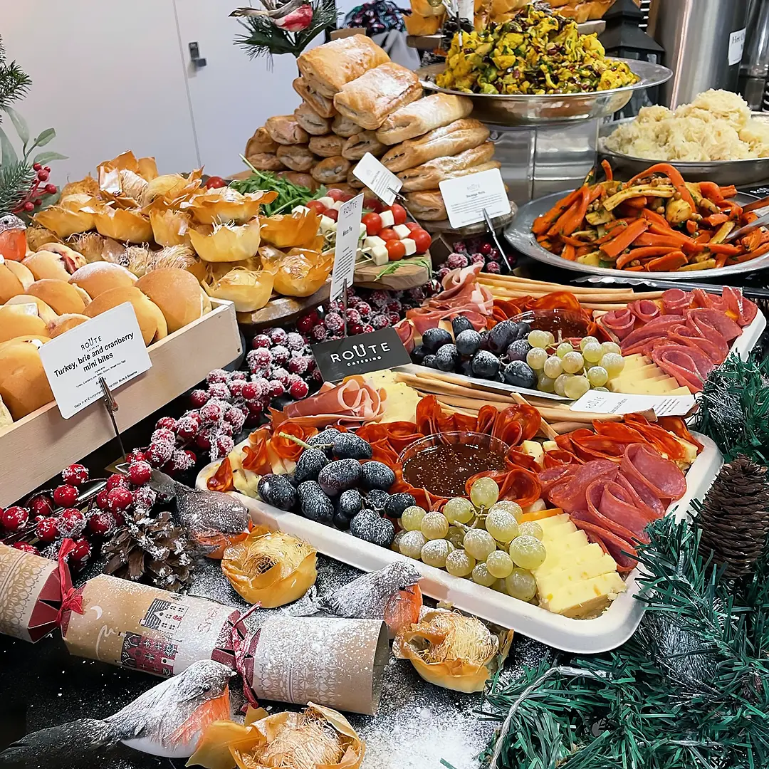 Christmas grazing table