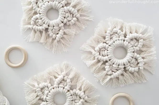 Macrame snowflake workshop