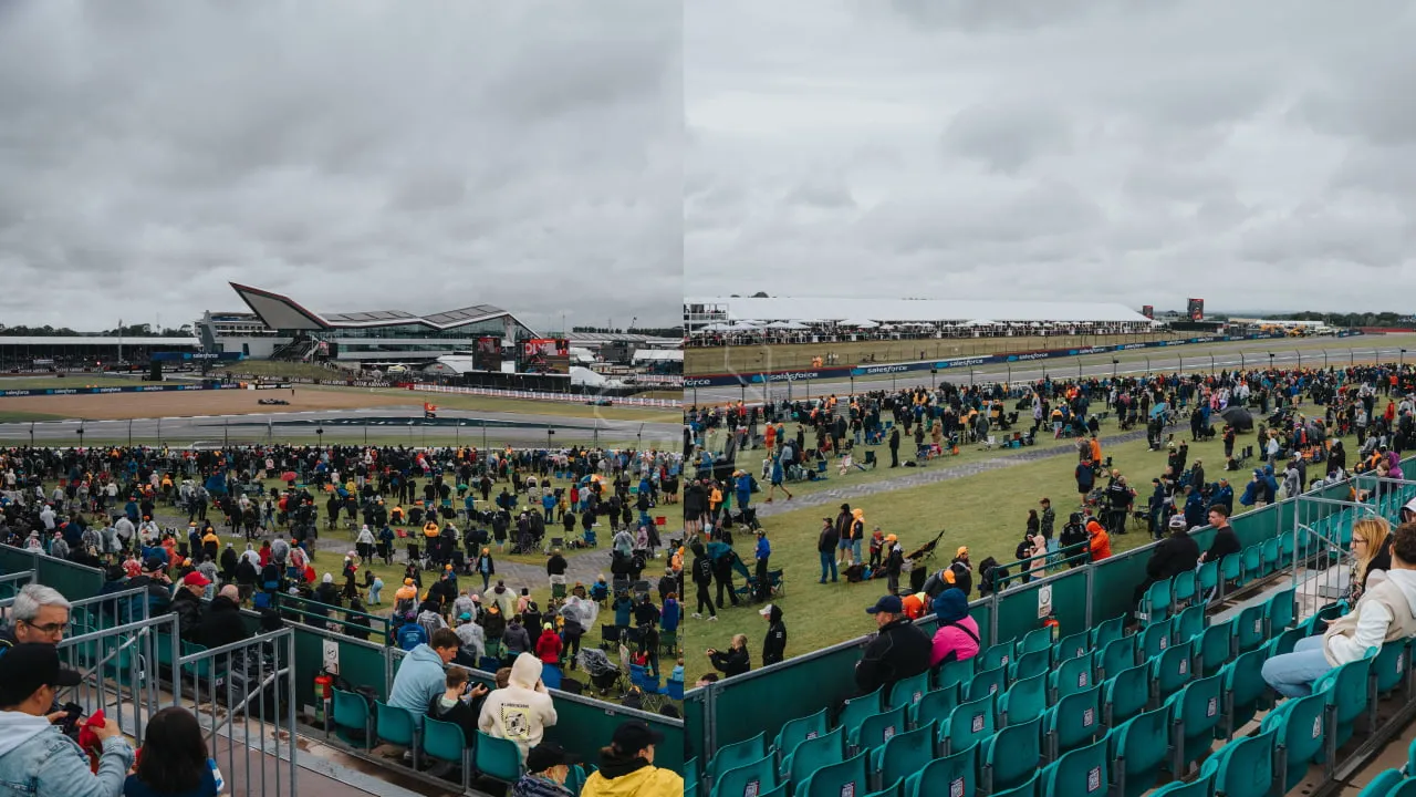 GA Crowd on the straight between Vale and Stowe