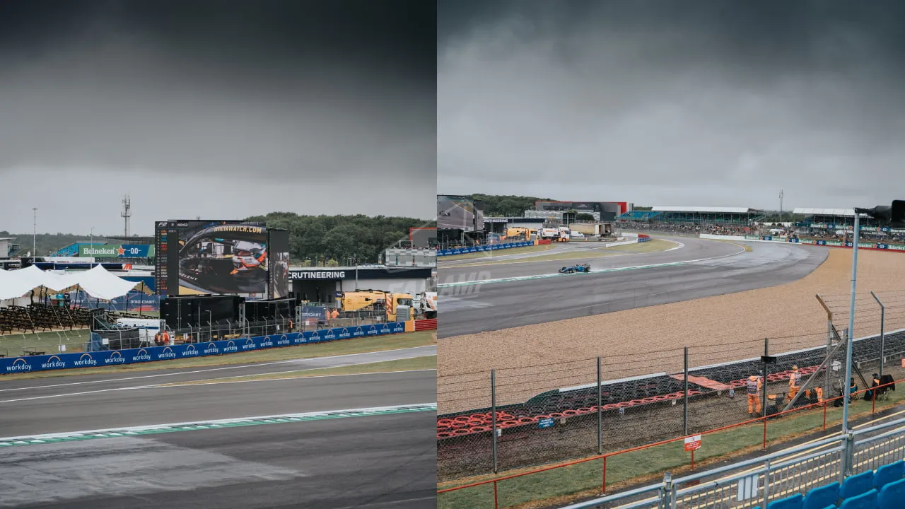 Silverstone Copse D Grandstand Row H Seat 37