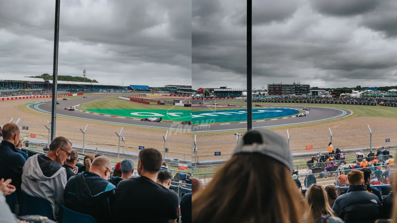 Silverstone Luffield Corner Grandstand Row G Seat 81