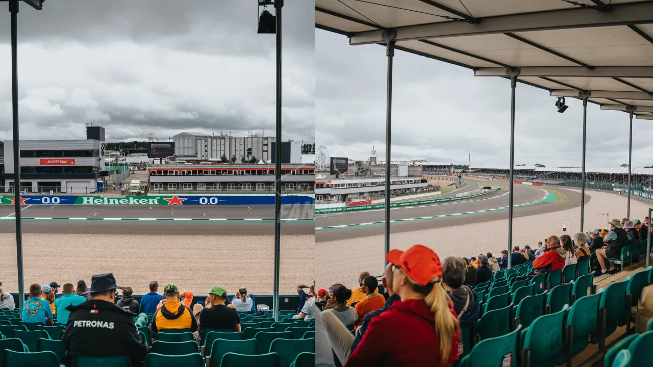 Silverstone National Pits Straight Grandstand Row N