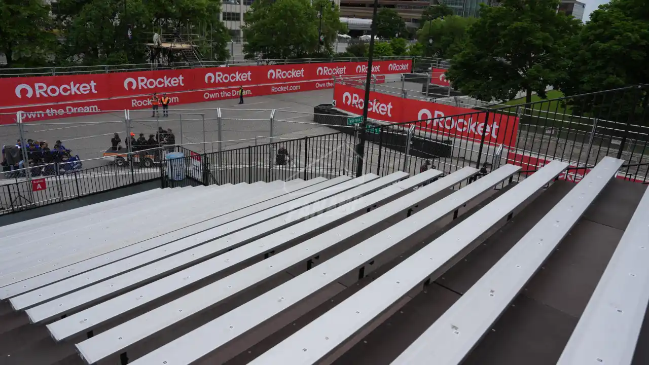 Grandstand 4 at the Detroit Grand Prix