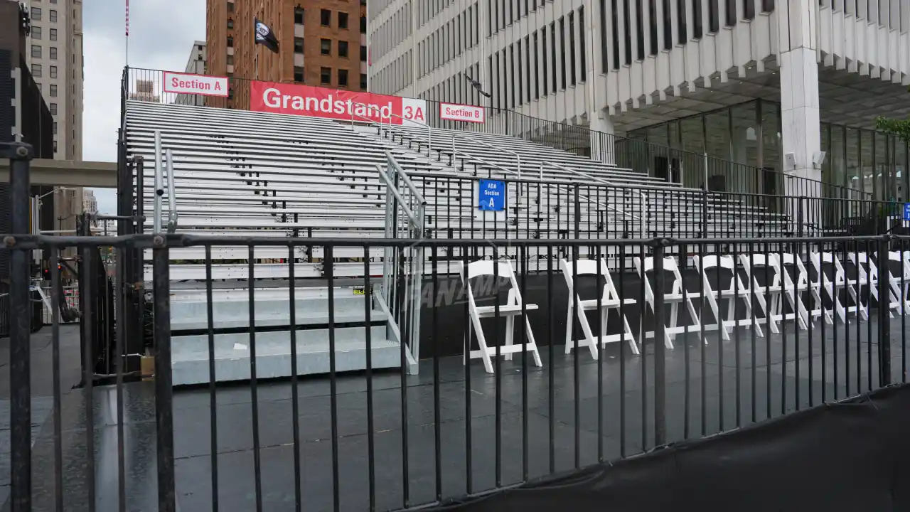 Grandstand 3A at the Detroit Grand Prix