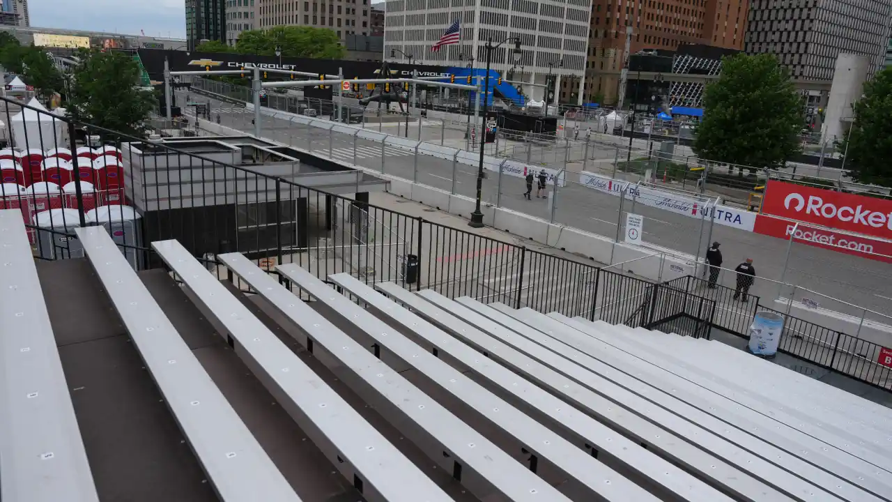 Views of the track from Grandstand 4