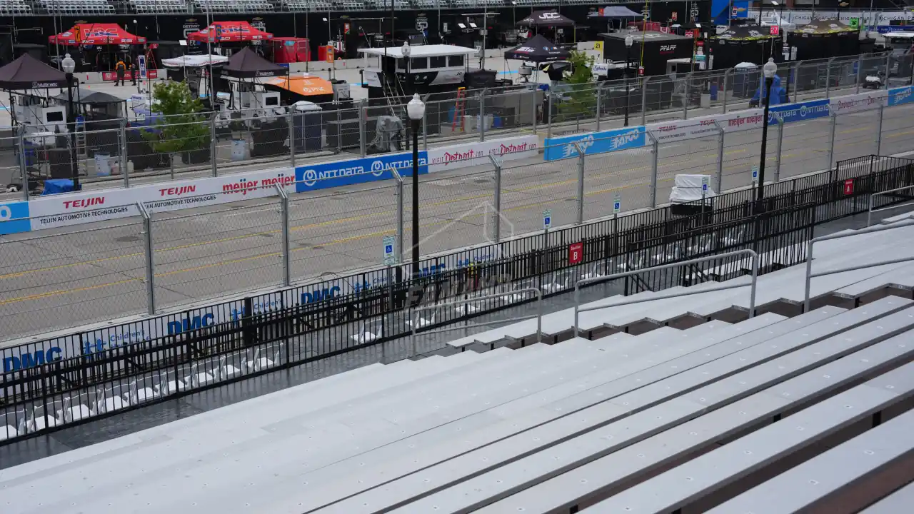 Views of the track from Grandstand 9