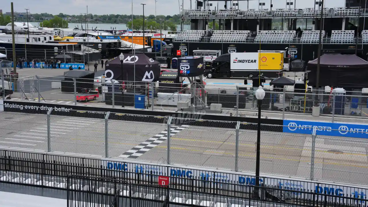 Grandstand 9 at the Detroit Grand Prix