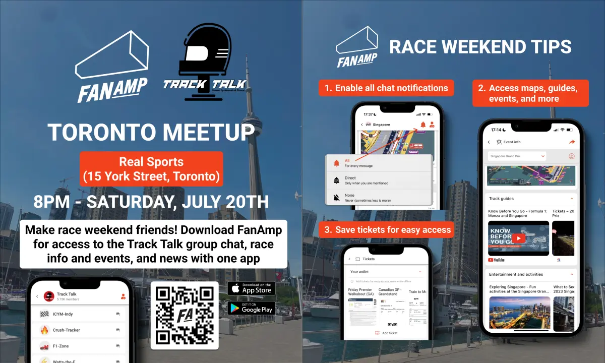 FanAmp X Track Talk Toronto IndyCar Meetup