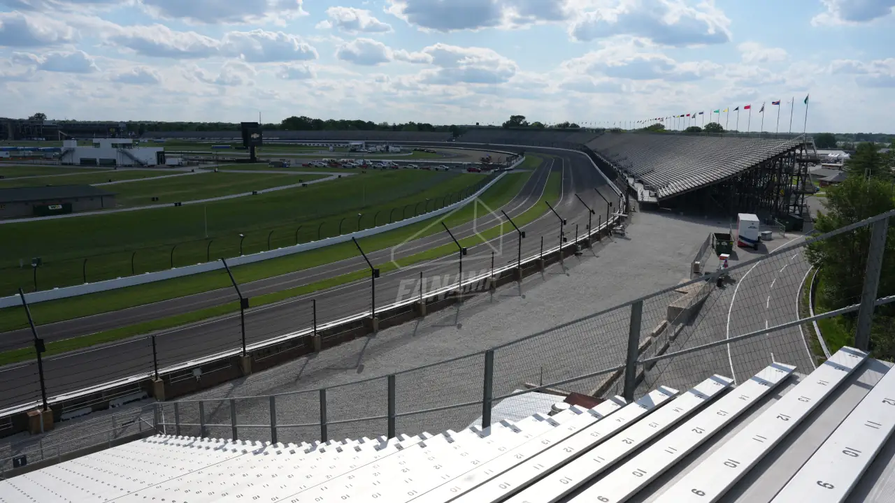 View of Turn 3 from Northeast Vista Grandstand