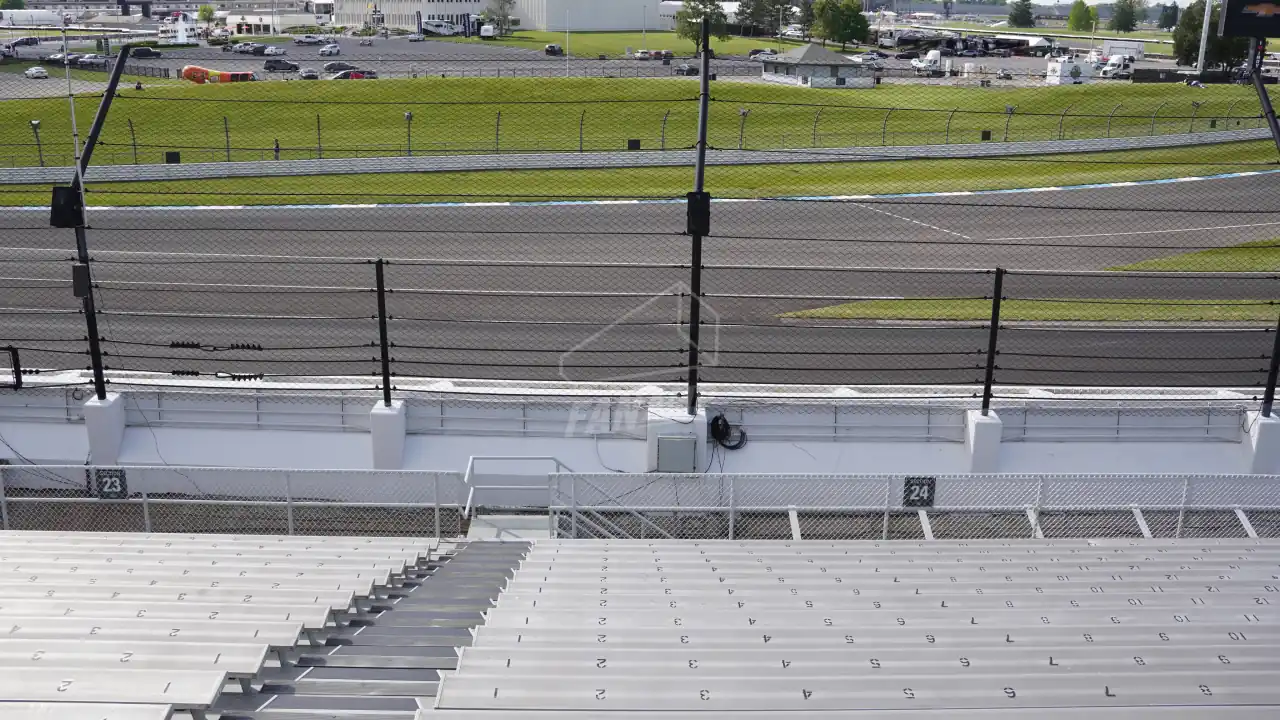 View of the track from the Southeast Vista Grandstand
