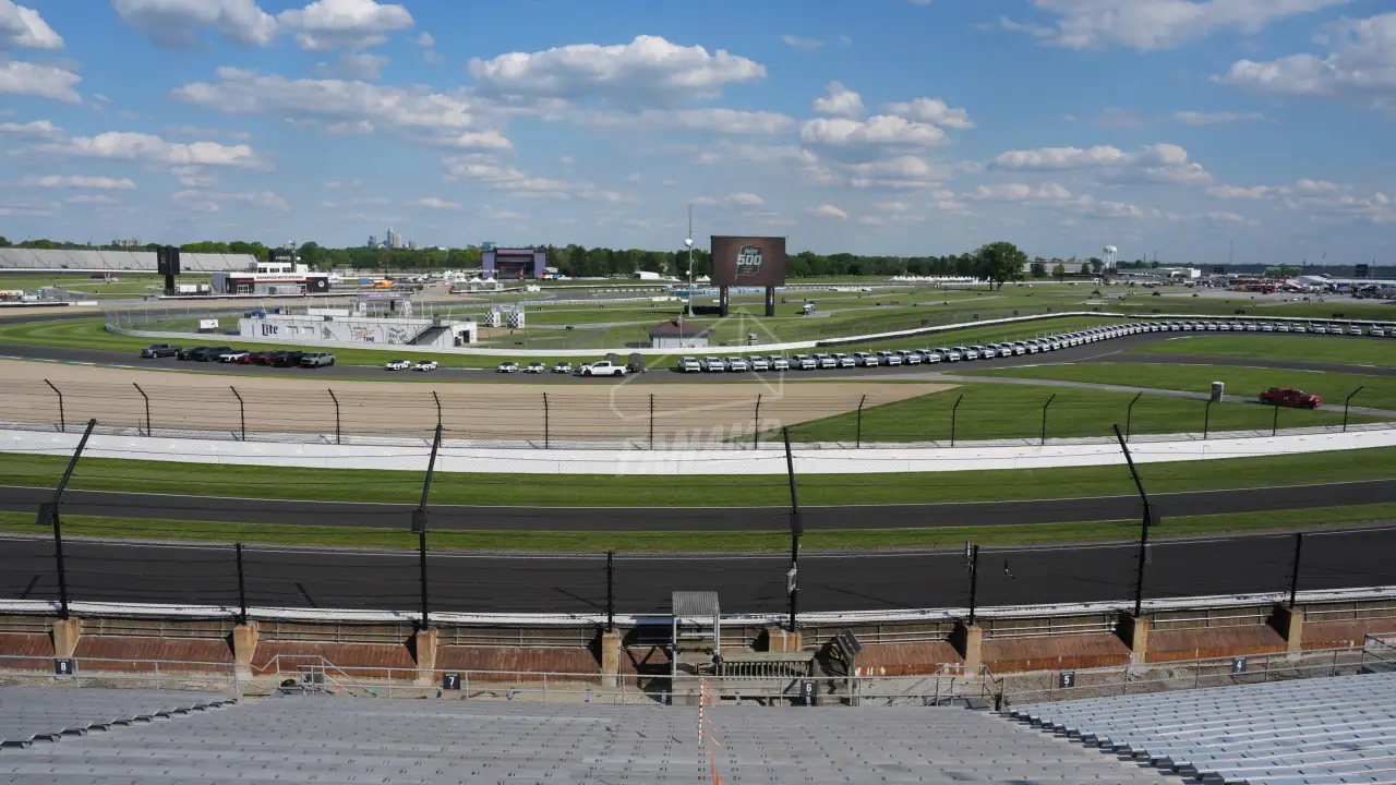 View of Turn 4 from the Northwest Vista Grandstand