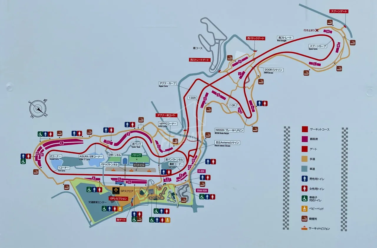 Suzuka Circuit Map