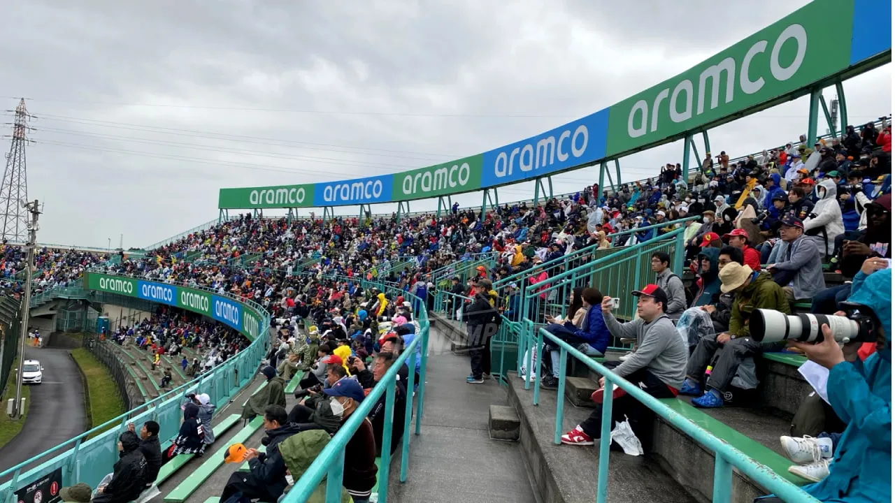 View of the B Grandstand