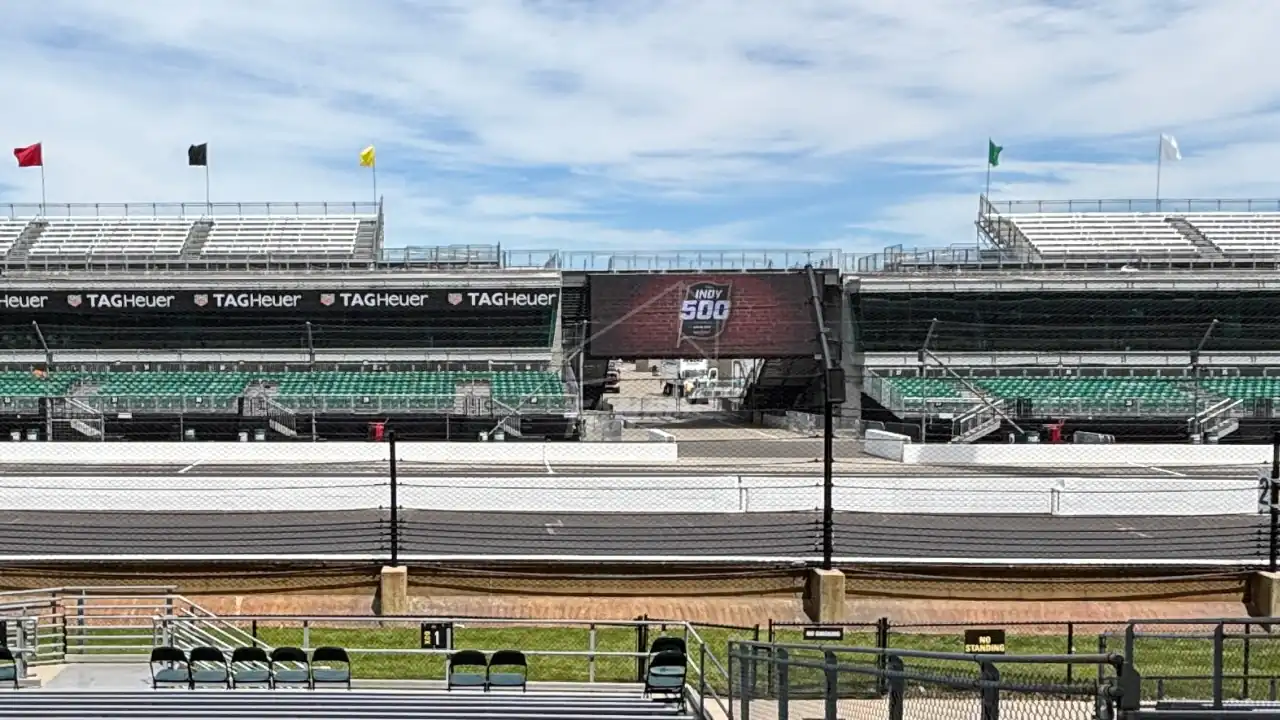 View of the Pit Road Terrace from the Paddock Grandstand