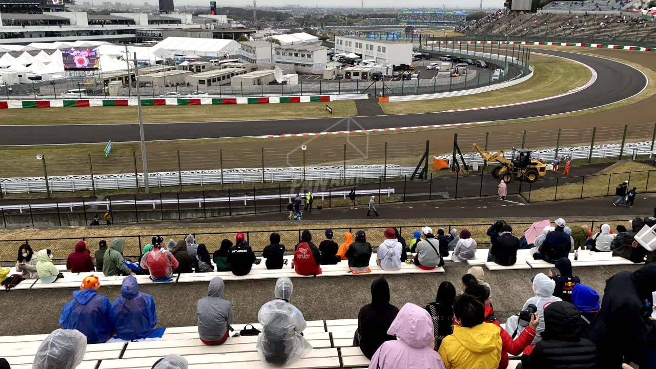 View from E Grandstand - End of ‘S’ curve