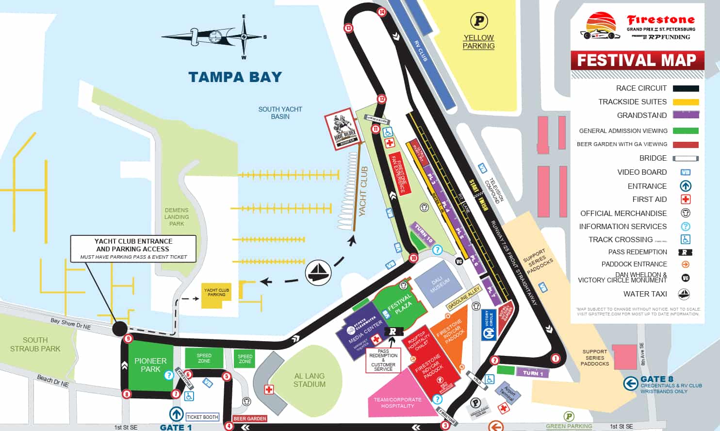 St Petersburg IndyCar Track Map
