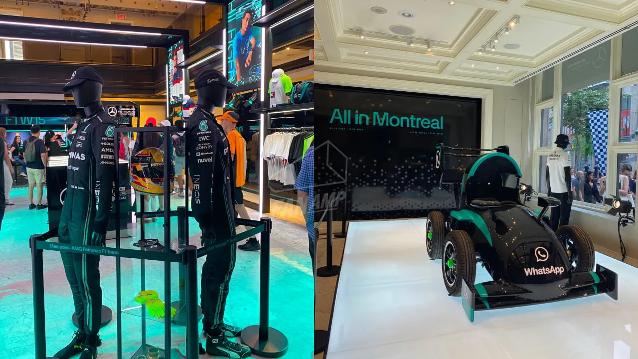 Mercedes Pop-Up event on Saint Catherine Street