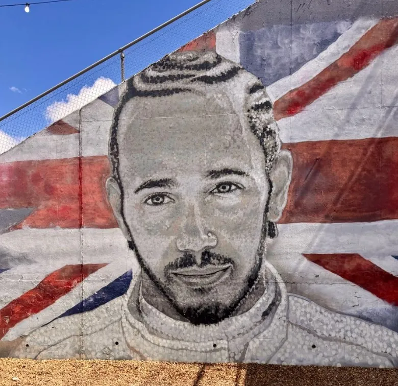 Lewis Hamilton Art at Silverstone