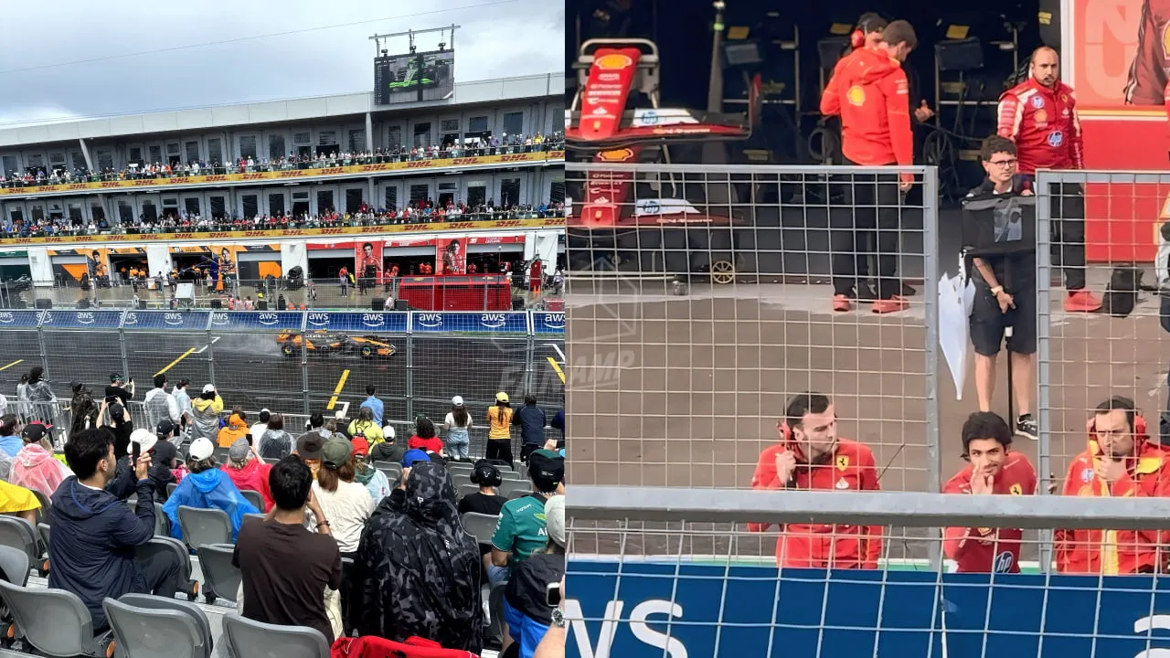 Grandstand View on Friday FT Carlos Sainz