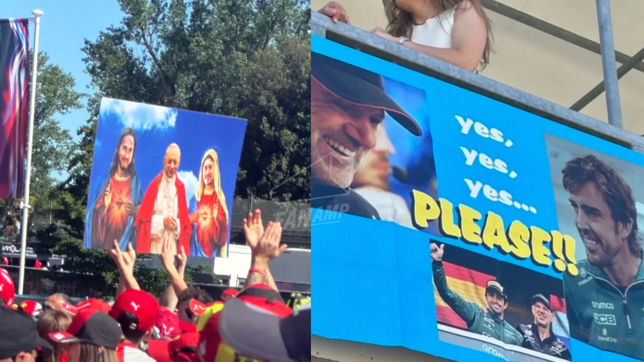 Fan Signs at the Fanzone stage and around Imola