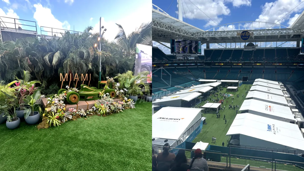 Entering the Miami GP Paddock