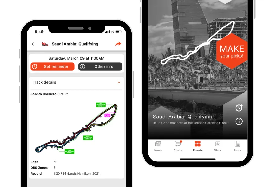 Saudi Arabian Grand Prix Qualifying Results
