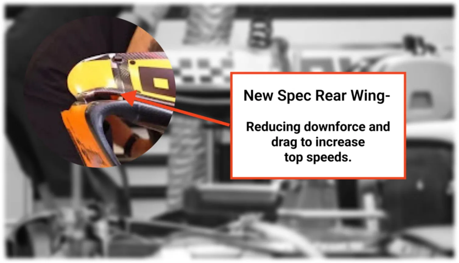 McLaren new spec rear wing