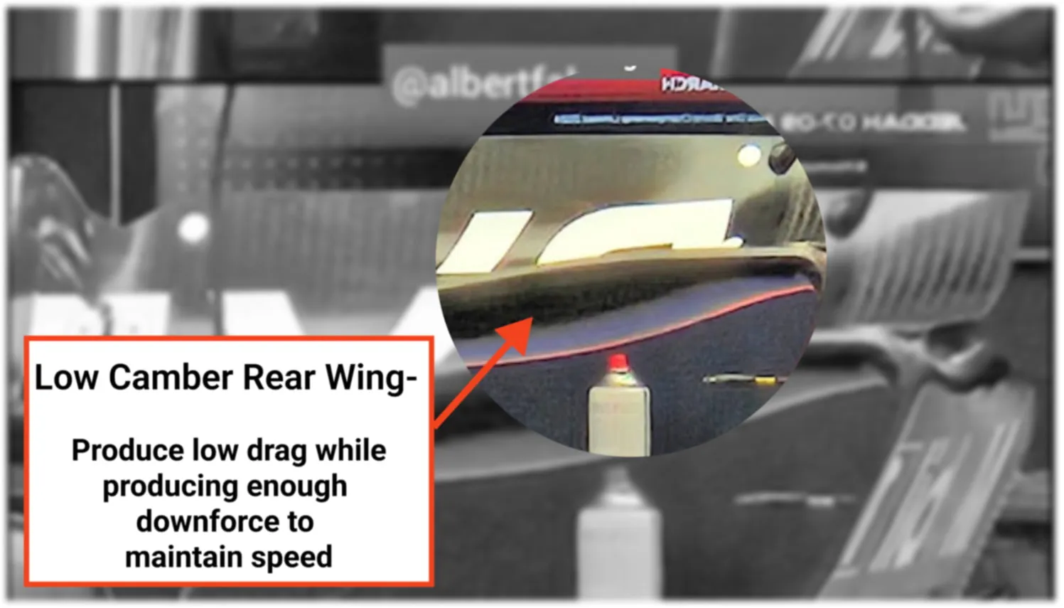 Red Bull Low Camber Rear Wing