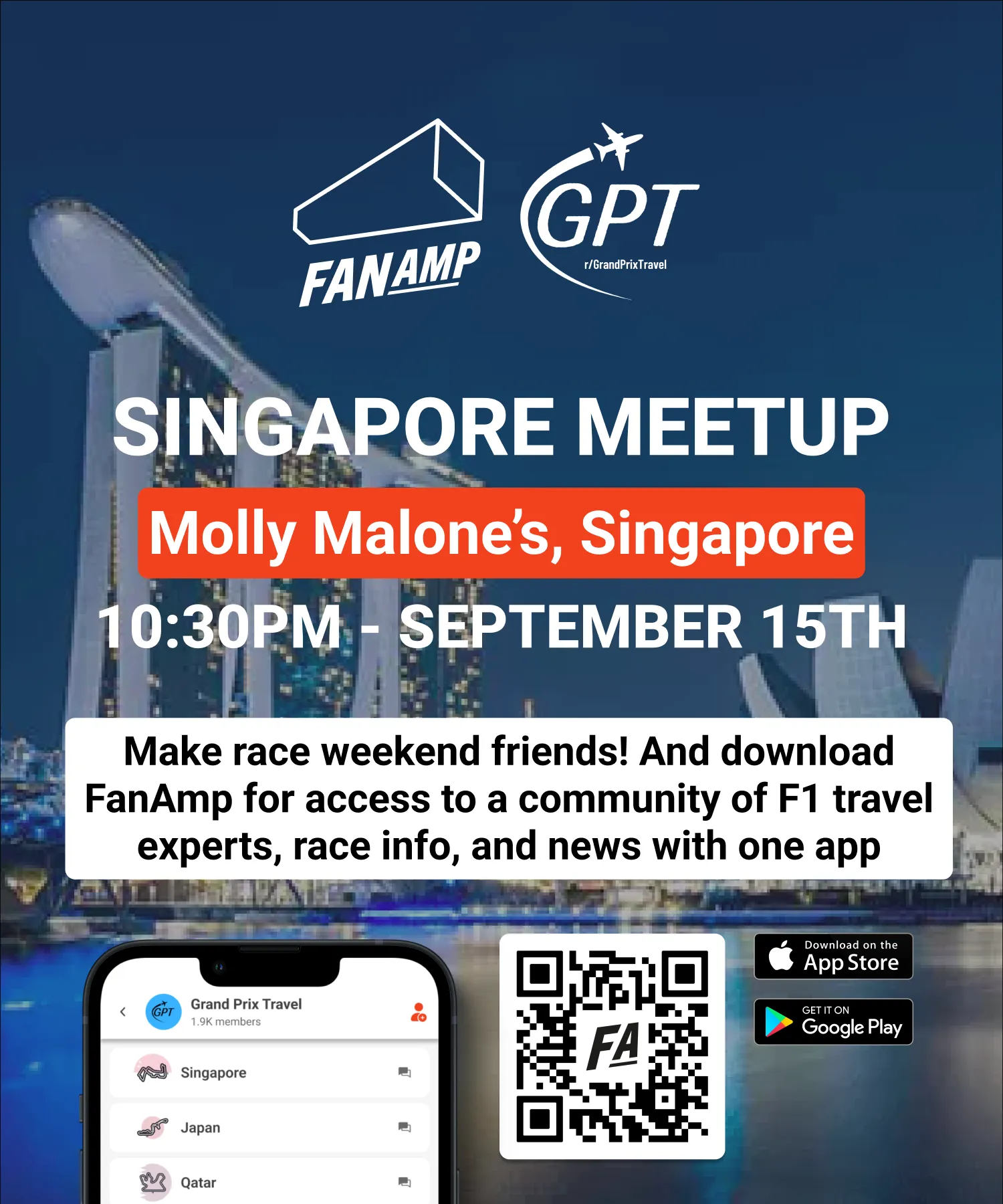 The Singapore meetup flyer
