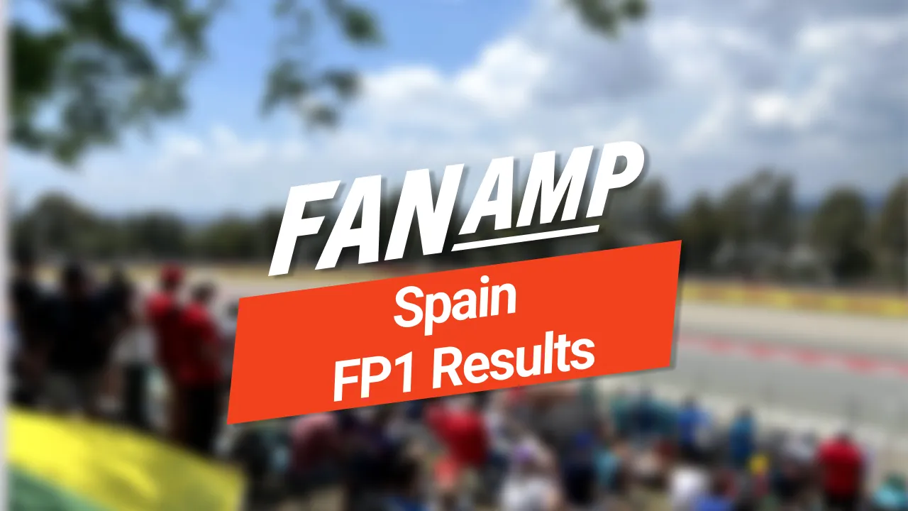 Spanish Grand Prix FP1 Results