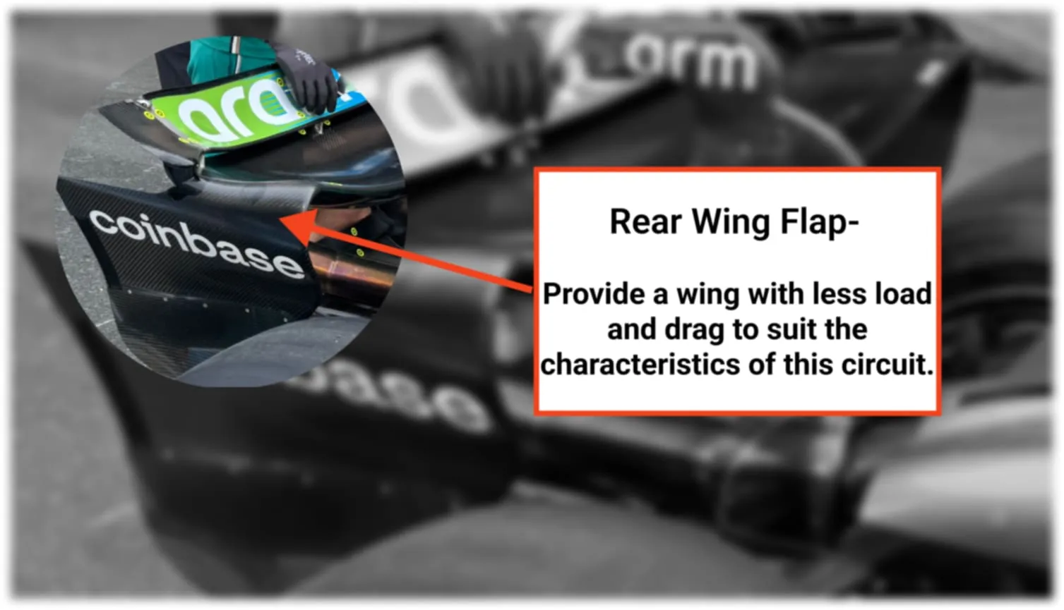 Aston Martin Saudi Arabia Rear Wing Flap