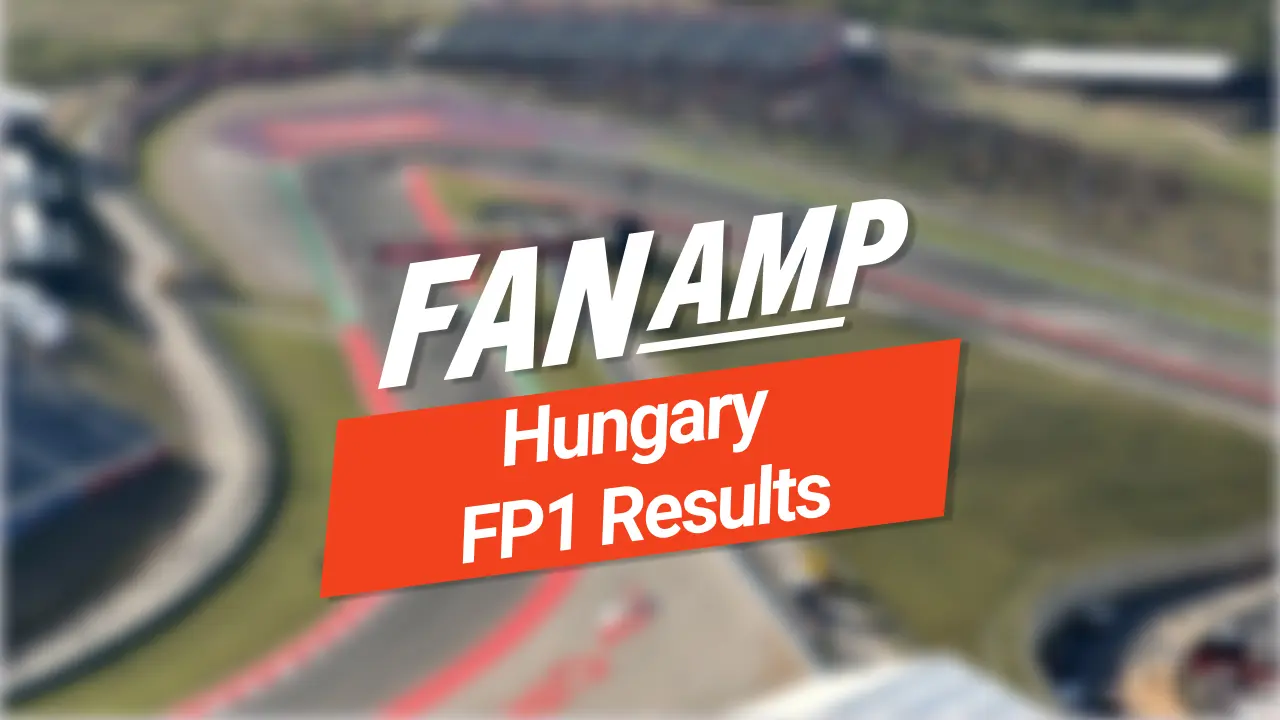 Hungarian Grand Prix FP1 Results