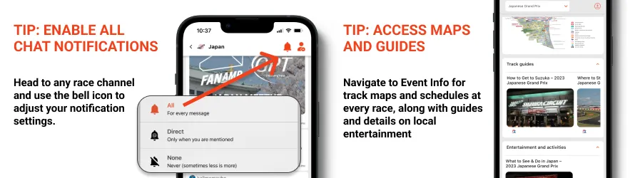 Tips for using FanAmp at the race