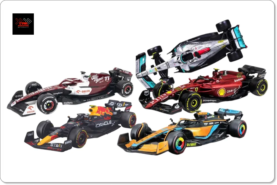 The different mini cars available from Miniature Motorworld