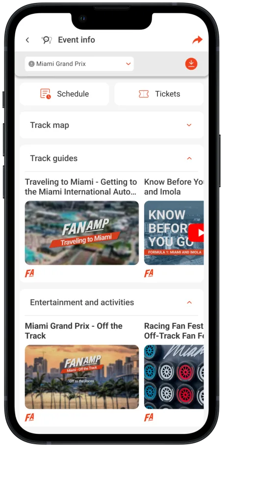 Track Info Page FanAmp