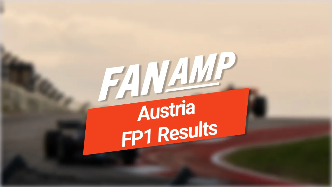 Austrian Grand Prix FP1 Results