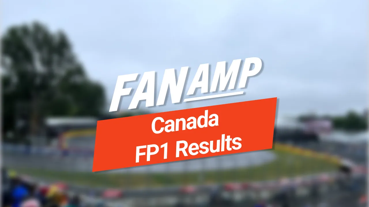Canadian Grand Prix FP1 Results