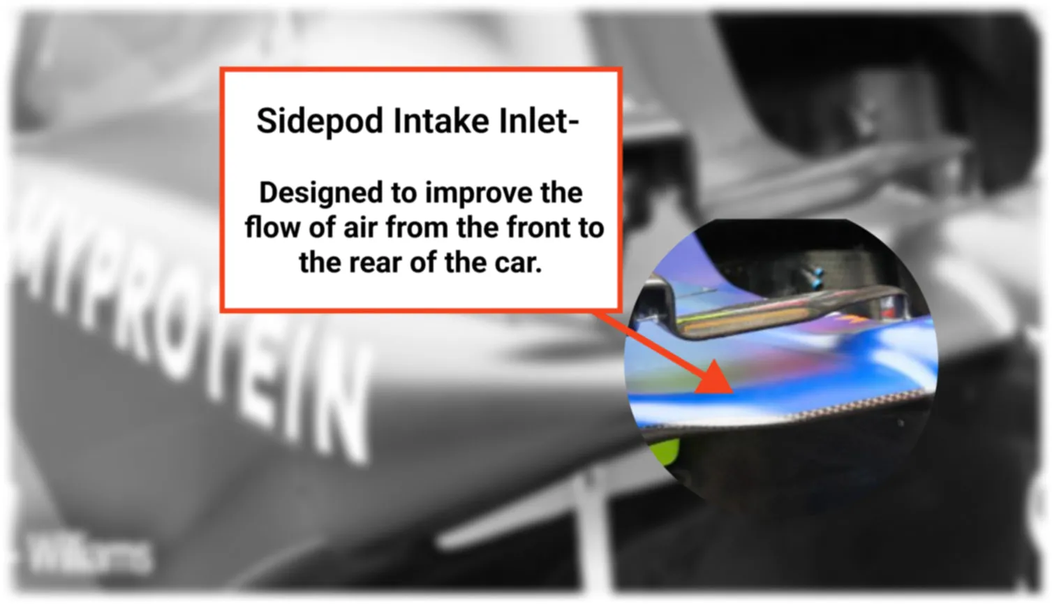 Williams Zandvoort Sidepod Intake Inlet - Via X - @ALBERTFABREGA