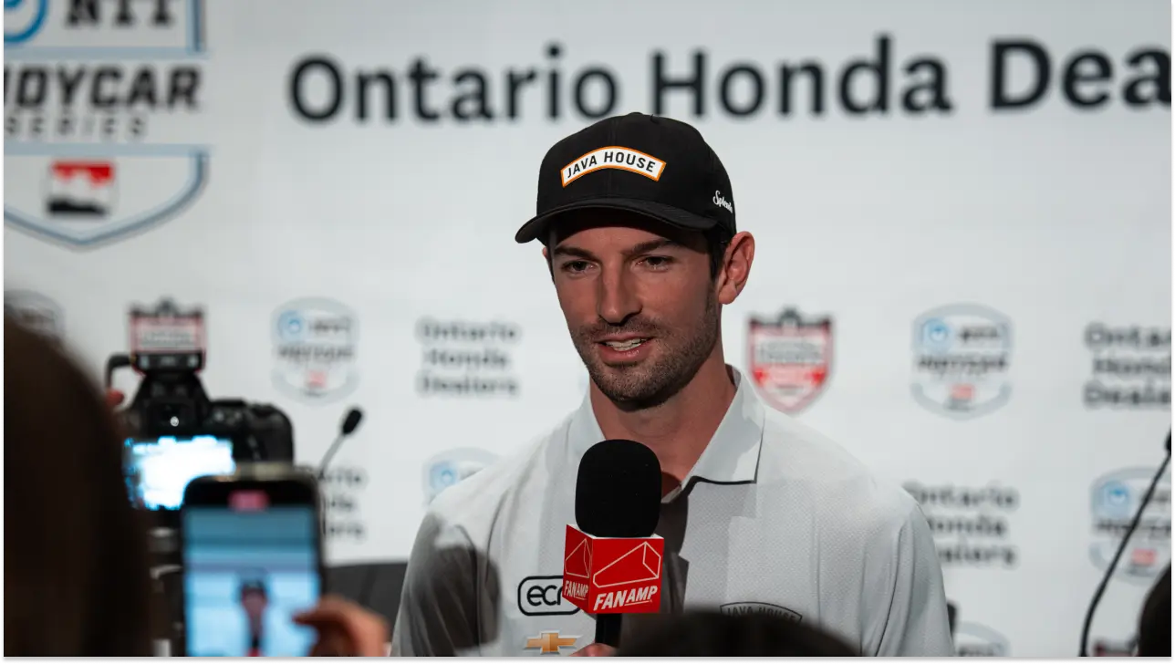 IndyCar driver Alexander Rossi of Ed Carpenter Racing.