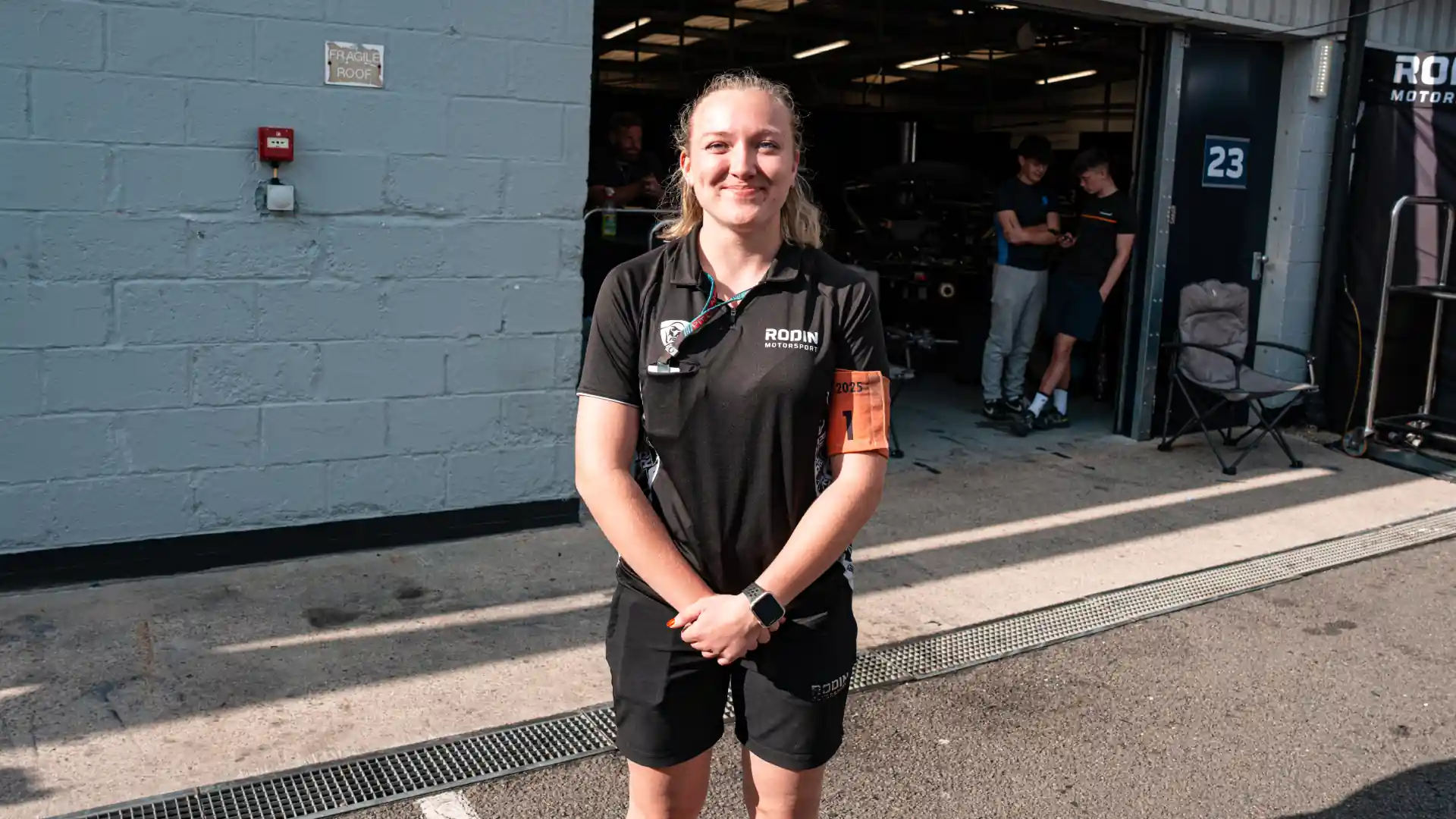 Lucy Gould at the 2025 British Grand Prix