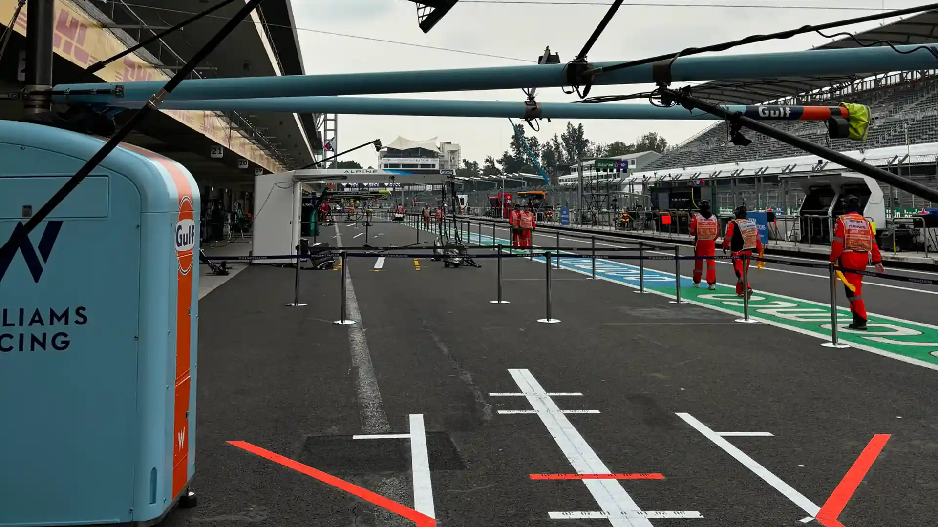 Mexican Grand Prix pit lane