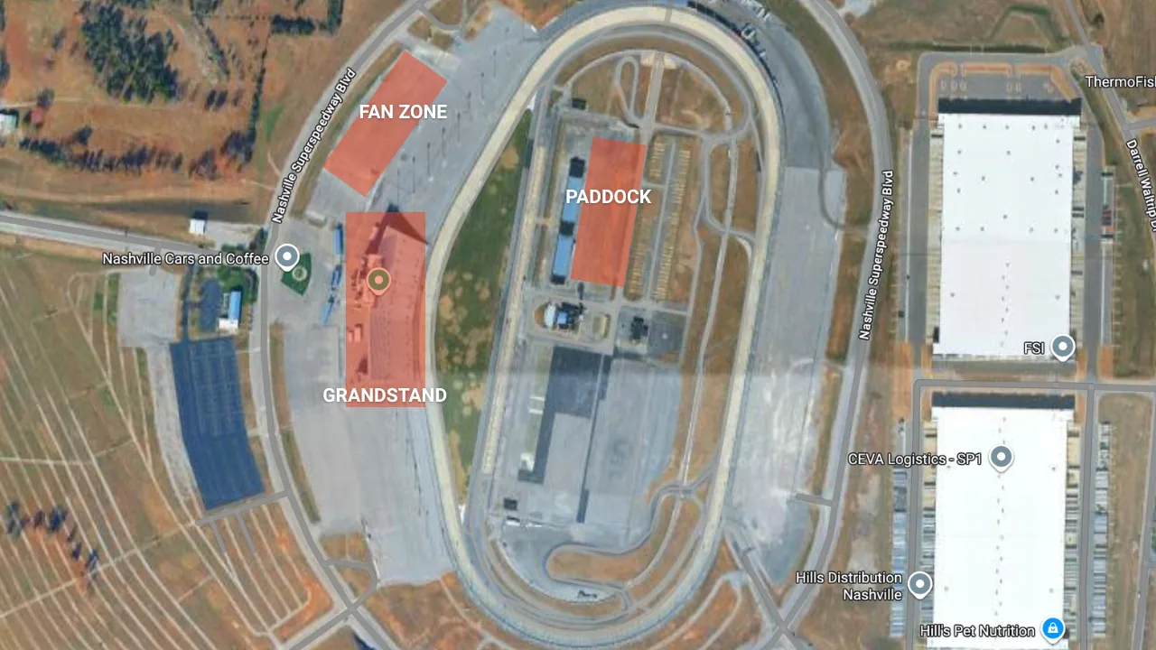 Nashville Superspeedway Map