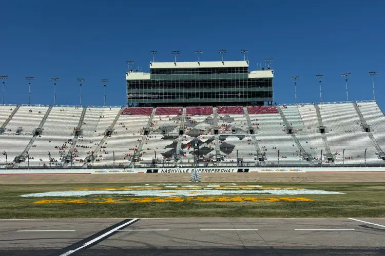 Grandstands at the Nashville Superspeedway