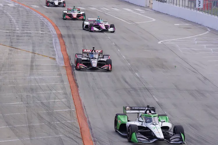 Cars on track at Laguna Seca