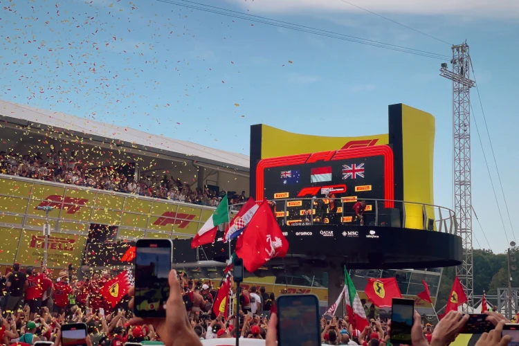 Tifosi at the Italian Grand Prix