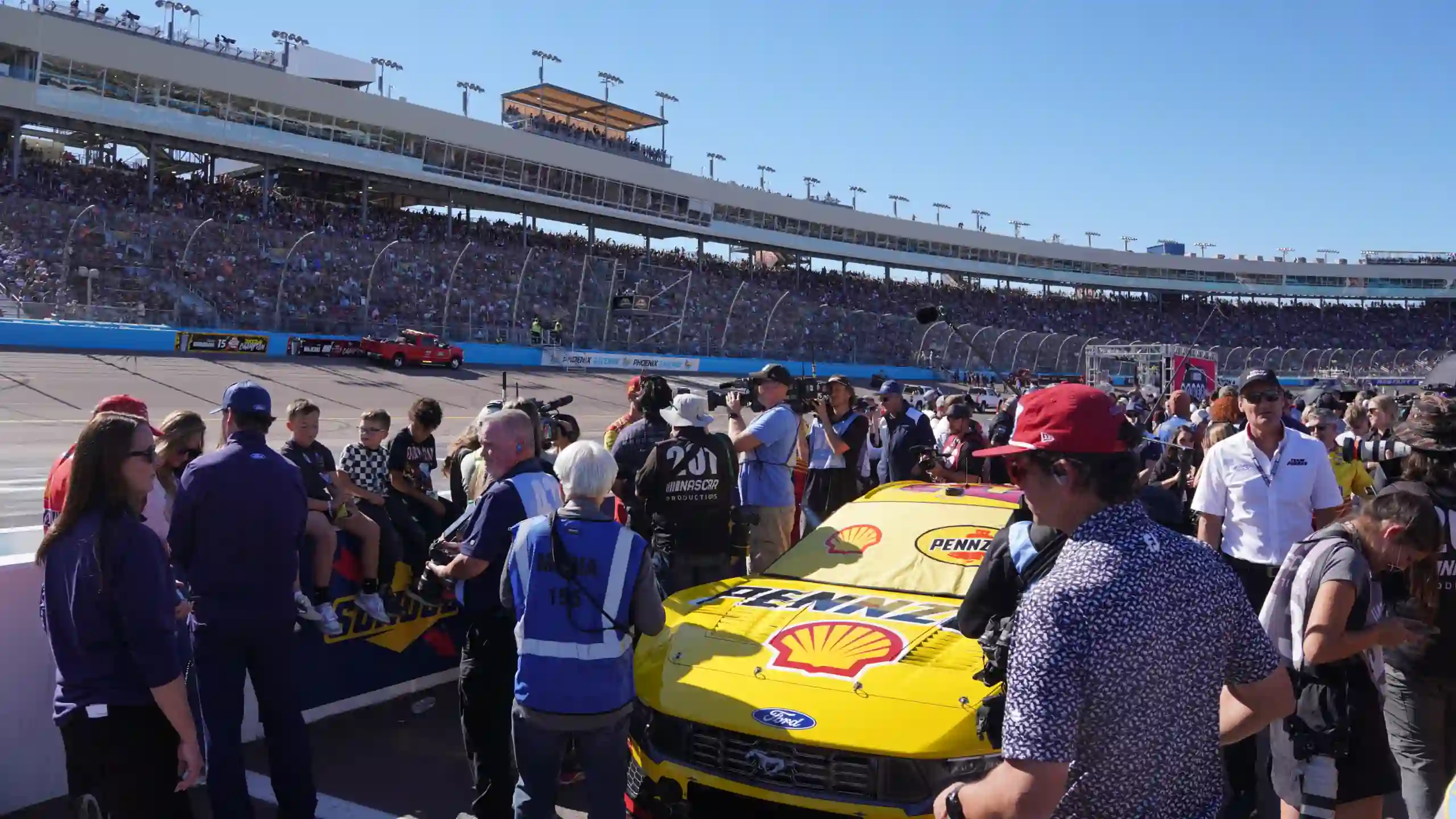 NASCAR pre-race grid activity
