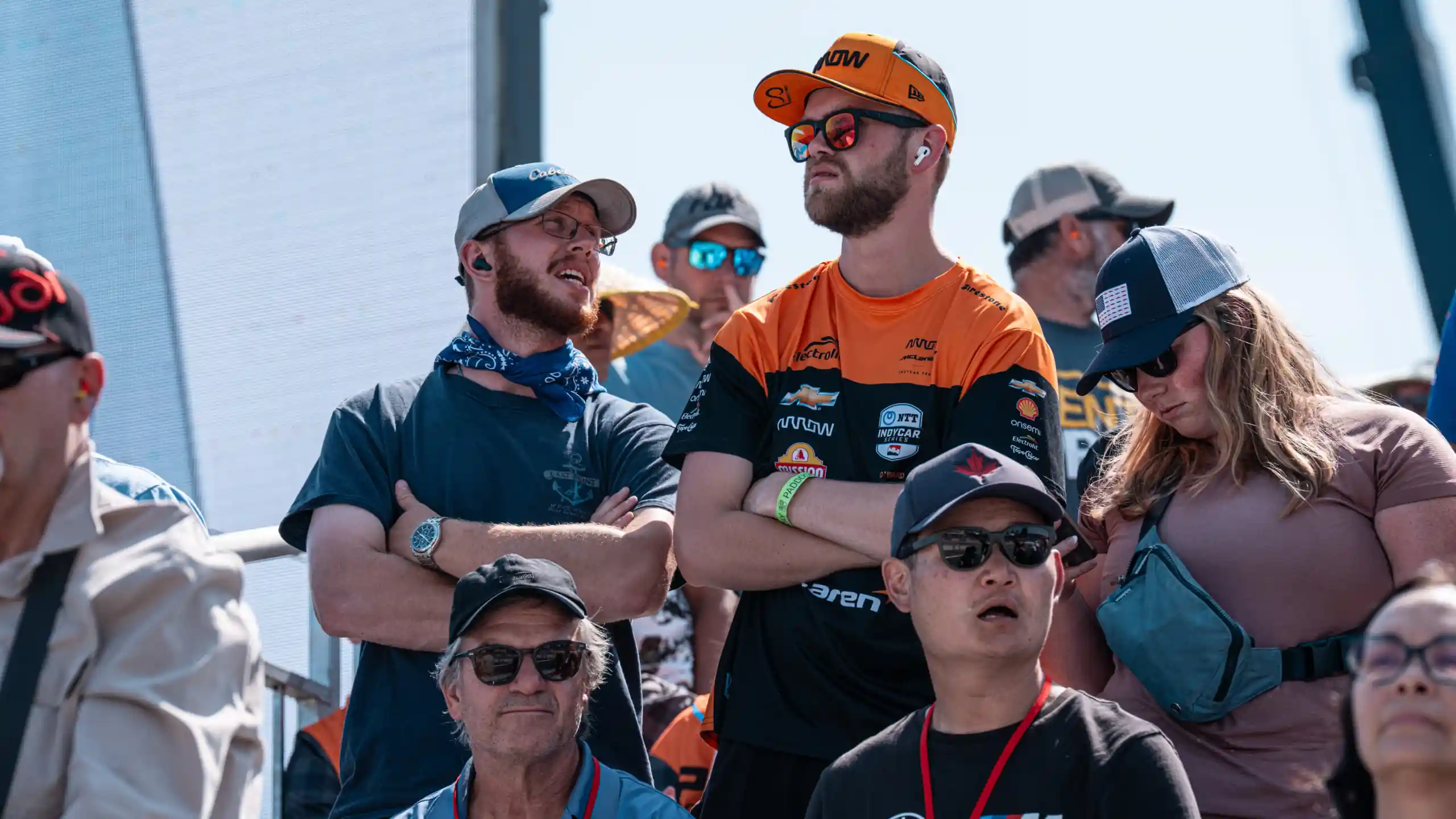 Fans at an IndyCar race