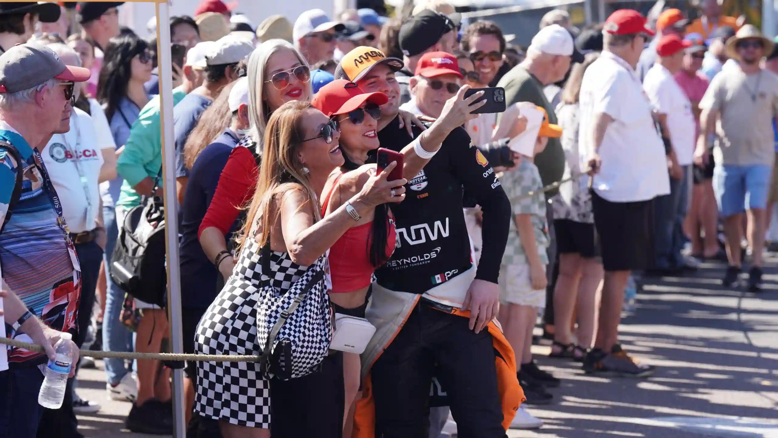 Meeting the drivers at an IndyCar race