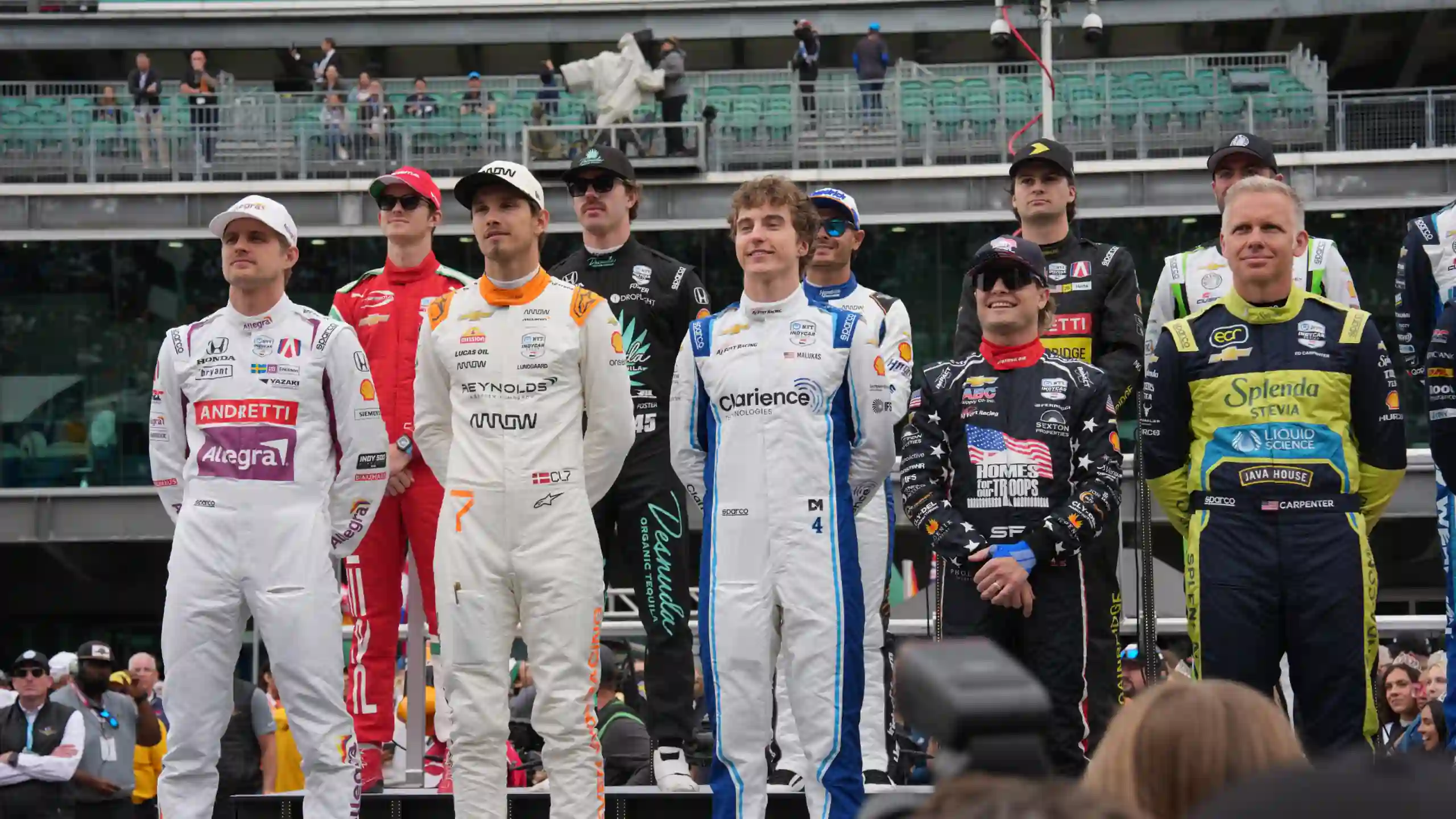 Driver introductions at the 2025 Indy 500
