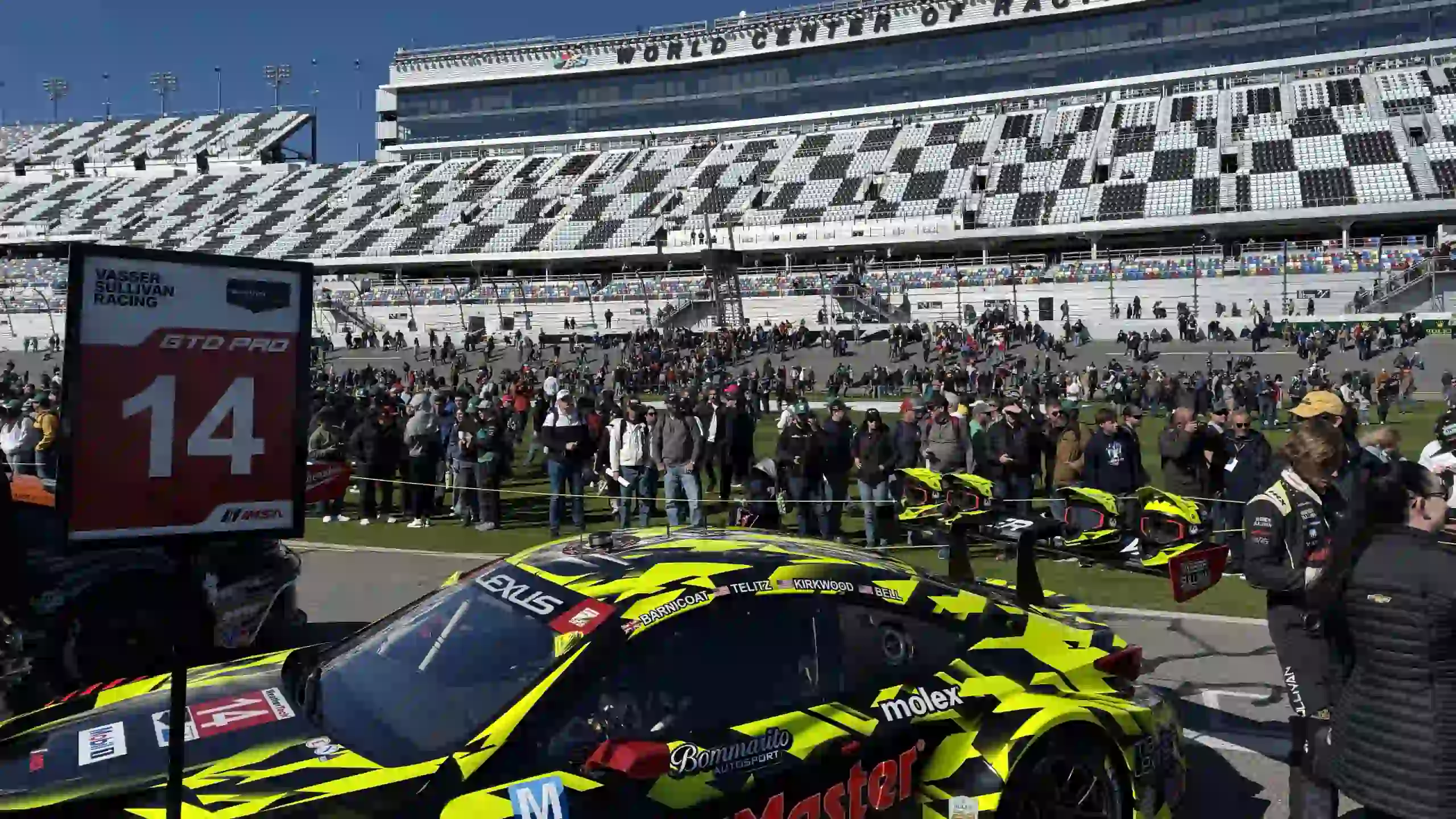 Pre-race grid walk at the 24 Hours of Daytona